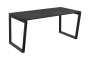 SEK-V - 16 stůl kancelářský, kovová podnož černá, deska 25 mm, široký 1600 mm, antracit